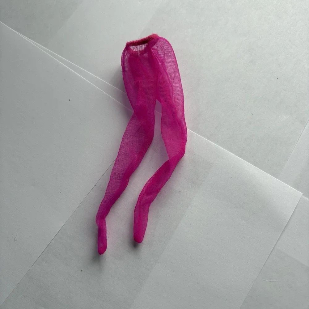 Vintage Barbie Pink Magenta Sheer Pantyhose Tights